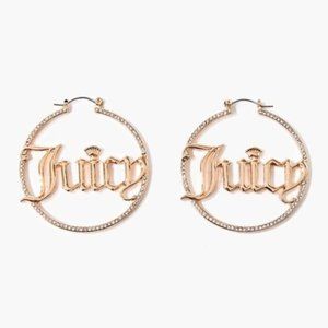 Juicy Couture Rhinestone Hoops
